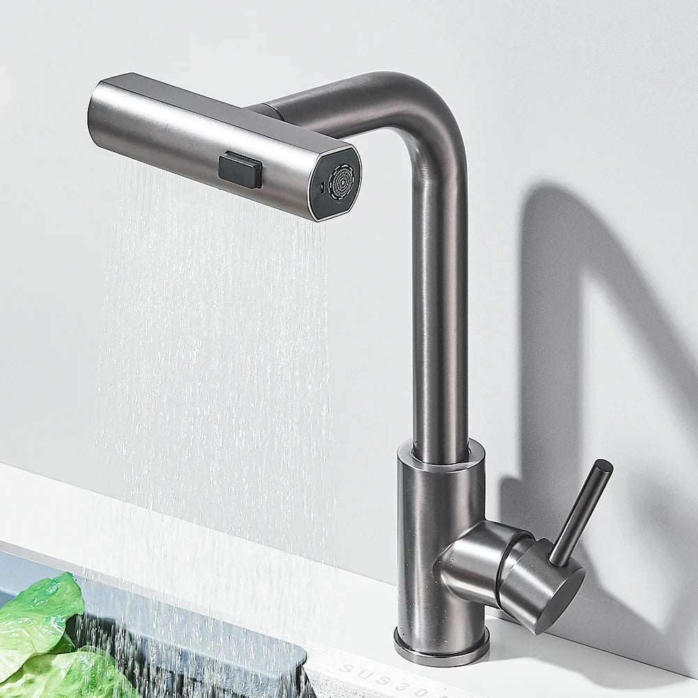 3-Way Sprayer Pull-Out Water Tap for Kitchen