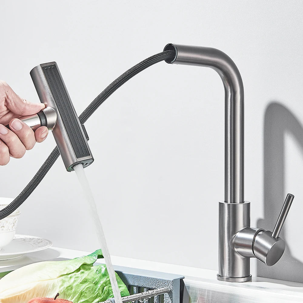 3-Way Sprayer Pull-Out Water Tap for Kitchen