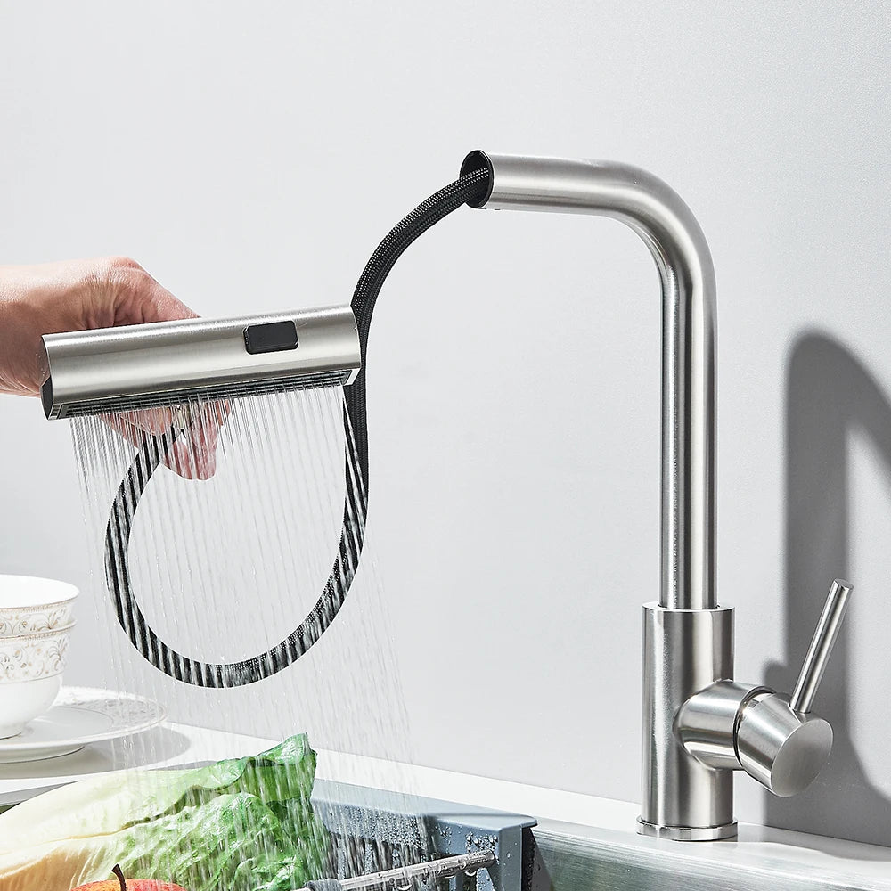 3-Way Sprayer Pull-Out Water Tap for Kitchen