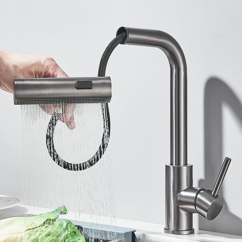 3-Way Sprayer Pull-Out Water Tap for Kitchen