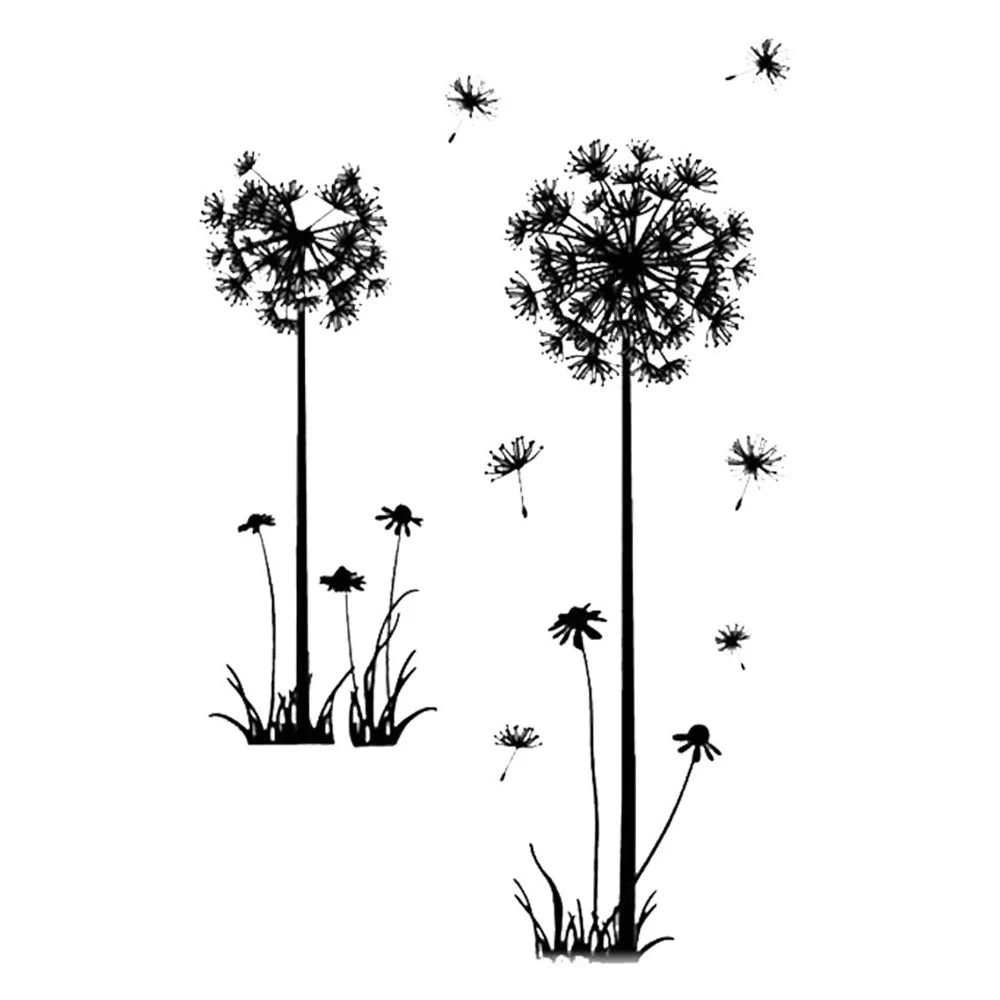 Black Dandelion Wall Stickers – Bedroom & Sitting Room Decor