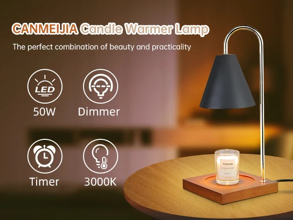 Aromatherapy Retro Candle Warmer Lamp with Timer