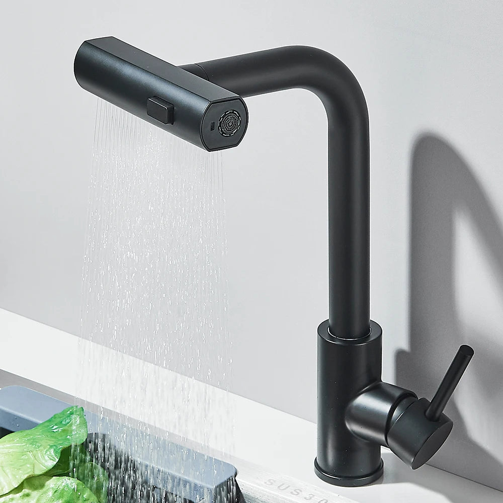 3-Way Sprayer Pull-Out Water Tap for Kitchen