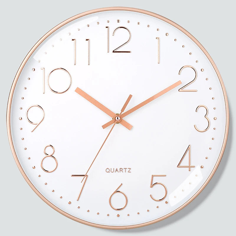 8-Inch Mute Digital Wall Clock – Simple Quartz Clock for Home