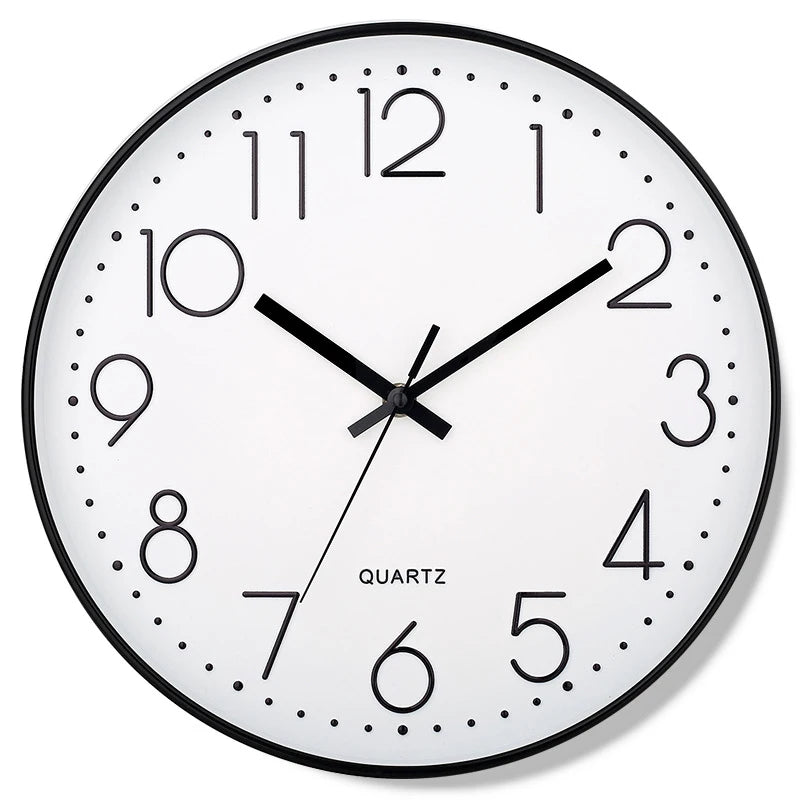 8-Inch Mute Digital Wall Clock – Simple Quartz Clock for Home